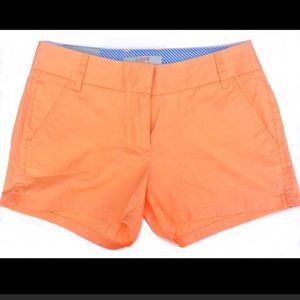 👍Bright Orange jcrew chino shorts size 4